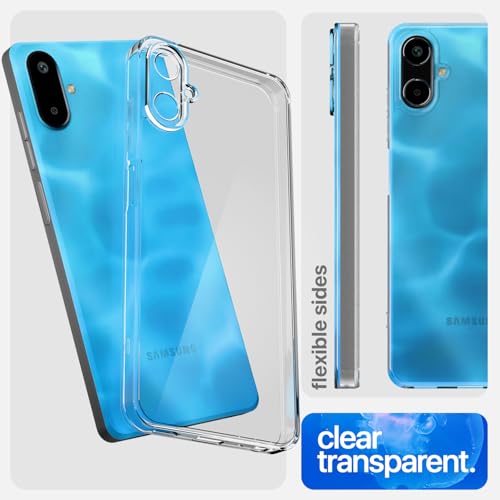 Image of Pikkme Back Cover for Samsung Galaxy F06 5G Crystal Clear Hard Back PC + TPU Protective Bumper Case(Transparent)