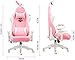 immagine 7AutoFull Rosa Sedia Gaming Ergonomica Kawaii Sedie da Ufficio con Orecchie di Coniglio,Altezza Regolabile e Supporto Lombare (3 Anni di Garanzia)