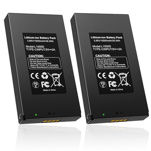 2 Pack 10000mAh Lithium Battery Pack, Rechargeable Trail Camera Battery Pack for GardePro Trail Camera E6P, E6PCF, E8P, E8PWF, X60P, X60PMB