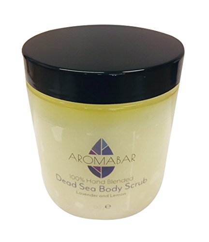 Lavender & Lemon Dead Sea Salt Hand & Body Scrub 400g 100% Natural Packed with Minerals and nutrients for Men or Women