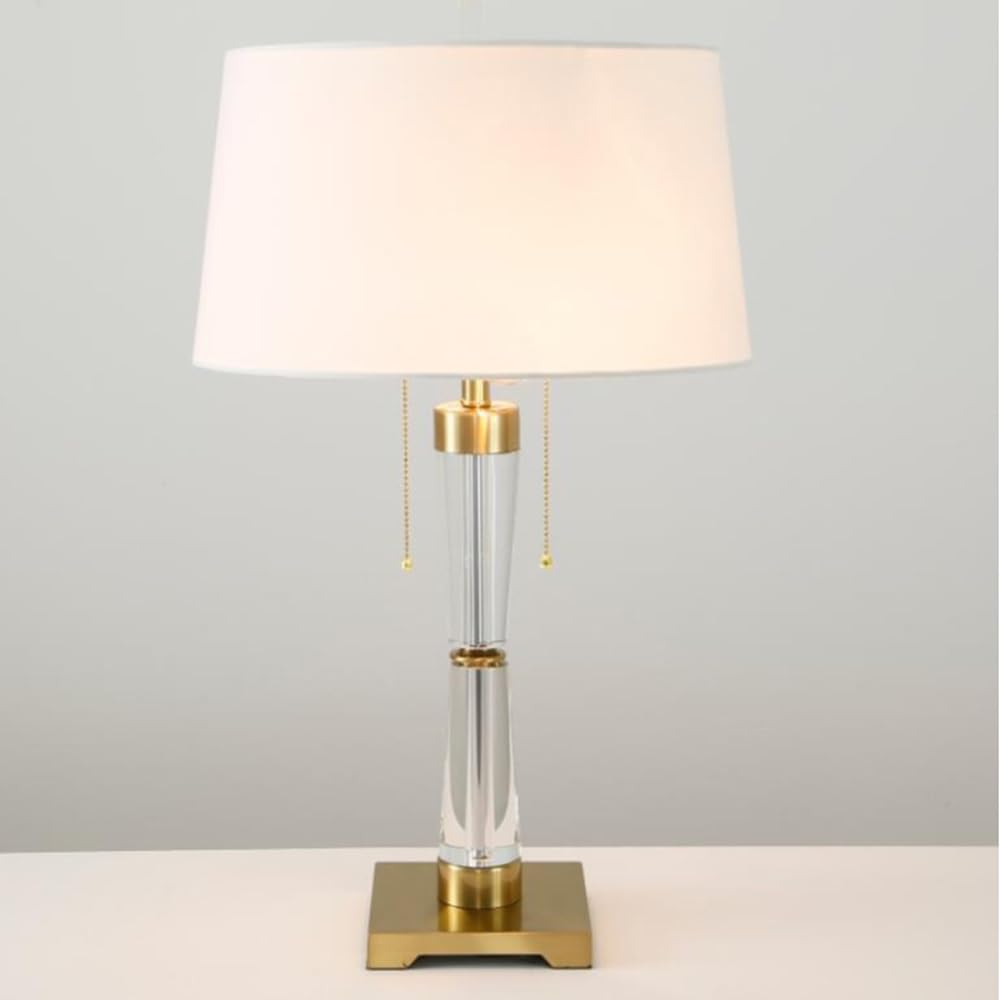 Genérico Lámpara de mesa de noche de cristal posmoderna