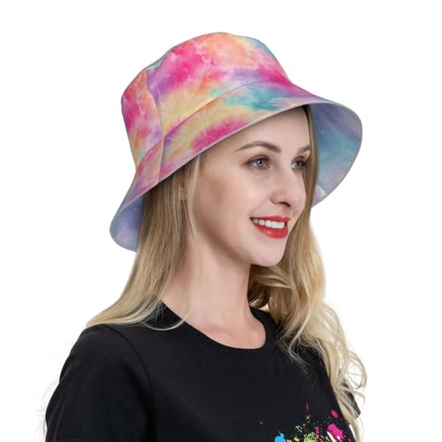 Image of Bucket Hat Double-Side-Wear Reversible Sun Hat Beach Travel Hiking for Women Men