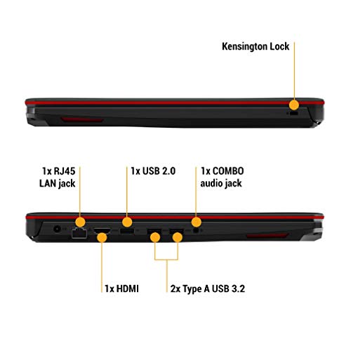 Image of ASUS TUF Gaming FX505GD 15.6 inch FHD Laptop GTX 1050 4GB Graphics (Core i5-8300H /8GB RAM /1TB HDD /Windows 10 /Black Plastic /2.20 Kg), FX505GD-BQ136T