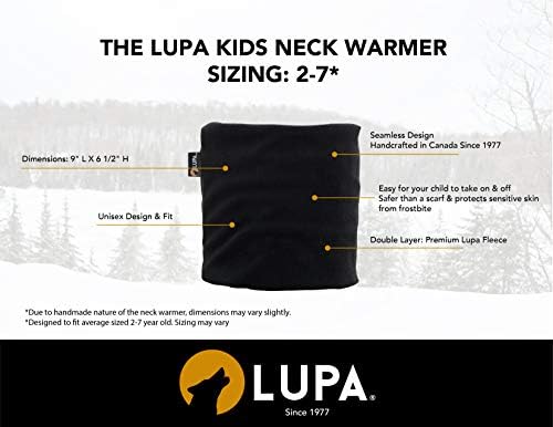 LUPA Kids Handmade Double-Layer Fleece Neck Warmer - Kids Neck Warmer for Boys & Girls - Fleece Neck Gaiter for Winter 2