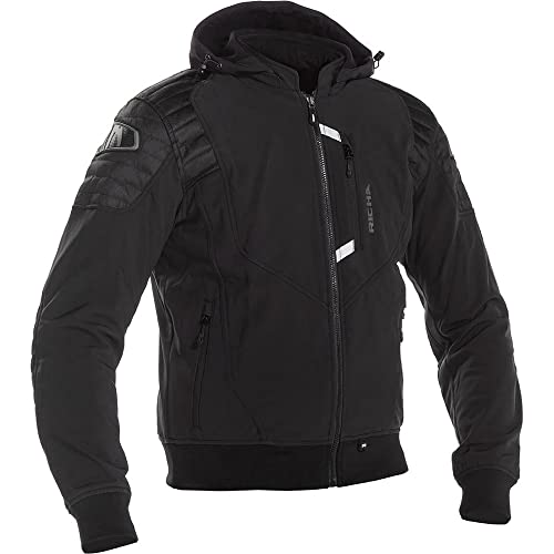 Richa Motorradjacke mit Protektoren Motorrad Jacke Atomic WP Textiljacke schwarz L, Herren, Chopper/Cruiser, Ganzjährig Richa Motorradjacke mit Protektoren Motorrad Jacke Atomic WP Textiljacke schwarz L, Herren, Chopper/Cruiser, Ganzjährig
