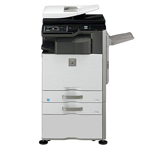 Sharp MX-3116N Color Copier Printer Scanner All-in-One MFP - A3 11x17, 31ppm, Copy, Print, Scan, Network, Duplex, 2 Trays and Cabinet (Renewed)