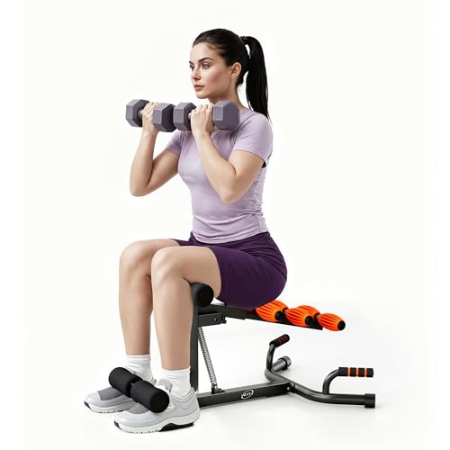 VZYTV Deep Squat Machine, Adjustable Glutes Trainer Machine, Core & Abs for Low Impact Lower Body Workouts, Home Gym Push-Up Exercises, Easy to Assemble, 350Lbs Weight Capacity