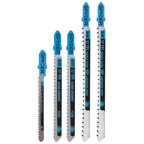 Spyder 5-Piece Jig Saw Blade Set for Laminate