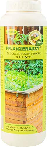 PFLANZENARZT® Bio Green Power Hochbeetdünger, Organisch-mineralischer NPK-Dünger mit Eisen, 750g Cover