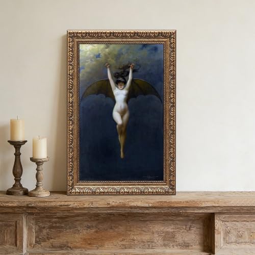 Impression sur toile chauve-souris Albert-joseph Pénot decoration bureau 50x76 cm