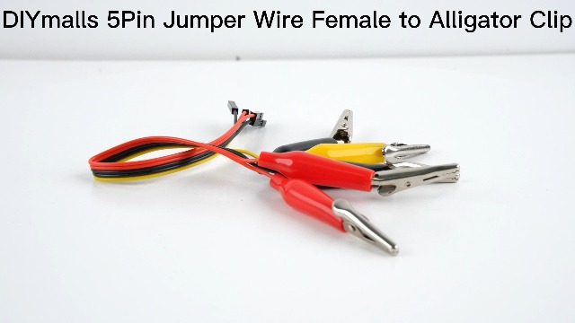 Image of 400 Tie Point Breadboard Power Module Alligator Clip to Jumper Wire | DIYmalls 400 Tie Point Solderless Breadboard + MB102 Power Supply Module 3.3V 5V + Alligator Clip to Jumper Wire 20cm