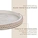 Lazy Susan Organizer Wooden Turntable: Hanobe White Round Wood Trays 12