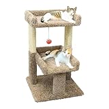 New Cat Condos 110215 Large Cat Play Perch, Large, Neutral