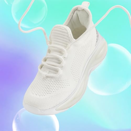 Tênis leves para meninas RUNSIDE, tênis de corrida com cadarço para crianças, tênis de caminhada res