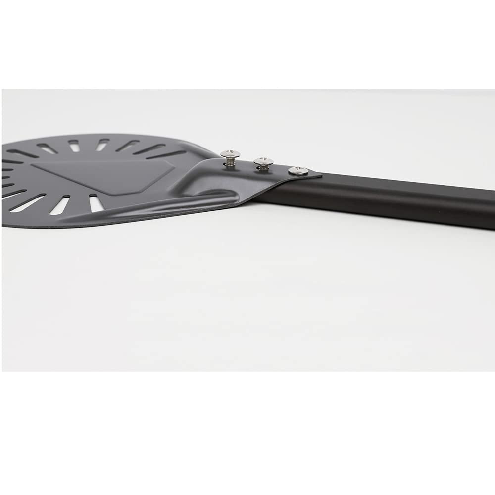 Łopata do pizzy wykonana z twardego aluminium, perforowana łopatka do pizzy z antypoparzeniową, zdejmowaną rączką, łopata do pizzy do domowego pieczywa do pizzy/B/7 cali,B 8 cali