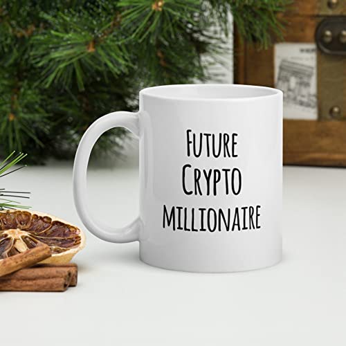Future Crypto Millionaire Mug, Bitcoin Mining Mug, Bitcoin Trading Mug, Bitcoin Trader Mug, Bitcoin Mug, Cryptocurrency Mug