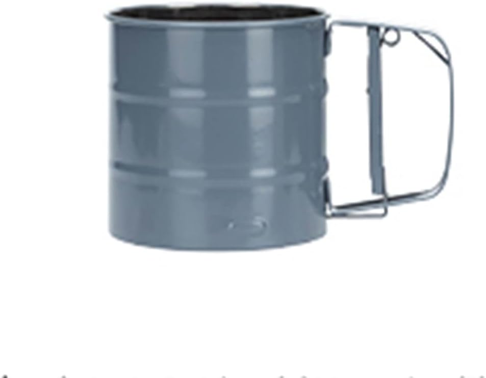 Stainless Steel Flour Sieve Hand-held Semi-automatic Baking Cup Filter Mesh Sifter
