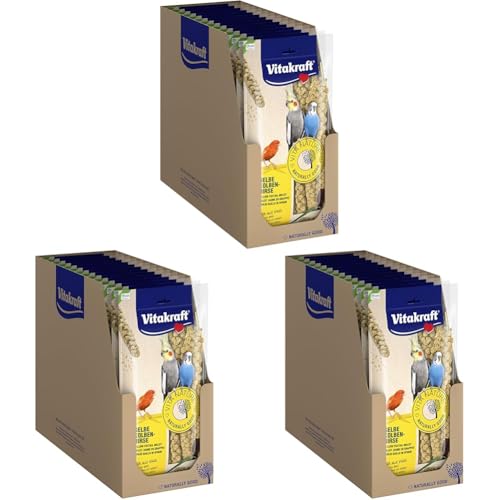 Vitakraft - Vita Nature para Pájaros, Espigas de Mijo Amarillo Natural - Bolsa de 100 g, 14 Unidades (Paquete de 3)