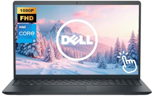 Image of Dell Inspiron Laptop, 15 inch FHD IPS Touchscreen Business & Student Laptop Computer, Intel Core i5 10-Core Processor, 16GB RAM 1TB Storage (512GB SSD+512GB External), Windows 11, Black