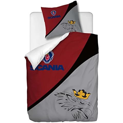 OliveSleep SCA-Design Bed Linen Set 2-Piece Duvet Cover 135 x 200 cm and 1 Pillowcase 80 x 80 cm, Hypoallergenic, 70% Polyester/30% Lyocell Microfibre Sleeping Comfort and with Zip - Pattern 13 Cover