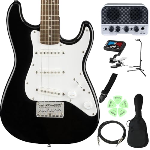Squier by Fender Mini Stratocaster w 1NeILbYM^[S҃Zbg qGLM^[ Black ~jM^[ XggLX^[ XNC[/XNCA