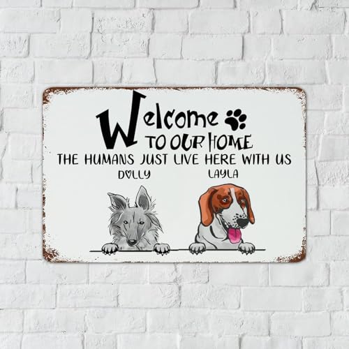 Panneau en métal Welcome de qualité supérieure décoration murale extérieure