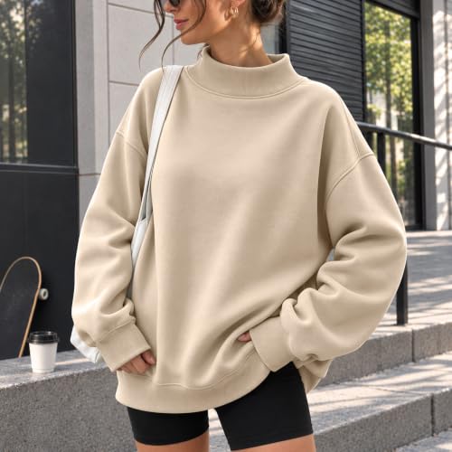 yakyamgi Oversized Mock Neck Sweatshirt Women 2026 Winter Casual Pullover - image 2
