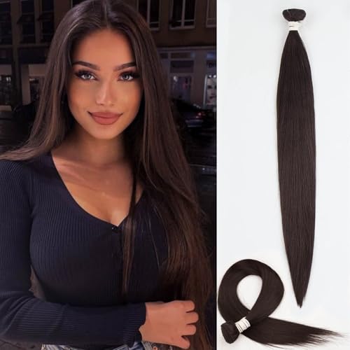 Straight Hair Bundles 1 Pack Synthetic Fiber Weave 22