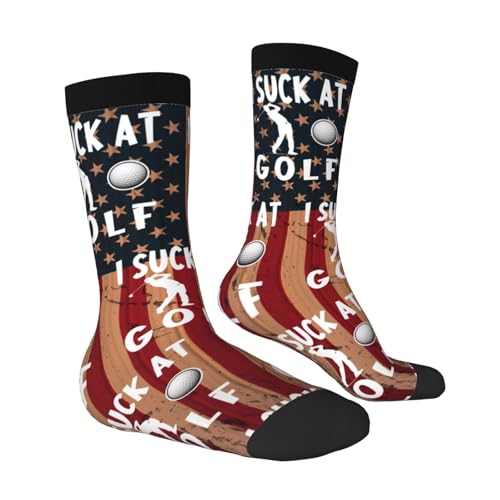 I Suck At Golf Fashionable Socks Adult Comfortable Stylish Everyday Wear53