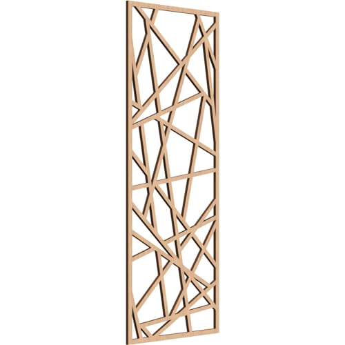 Image of Conway Decorative Pierced Fretwork Wood Wall Panels, 19 3 /8 inchW x 49 3 /8 inchH x 3 /8 inchT, Hickory