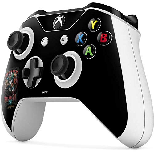 Skinit Decal Gaming Skin Compatible with Xbox One S Console and Controller Bundle - Officially Licensed NHL Philadelphia Flyers Script Design