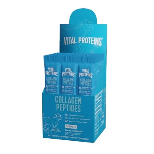 Vital Proteins Collagen Peptides Powder Supplement Travel Packs, Hydrolyzed Collagen for Skin Hair Nail Joint - Dairy & Gluten Free - 10g per Serving - Zero Sugar - Unflavored (20ct per Box)