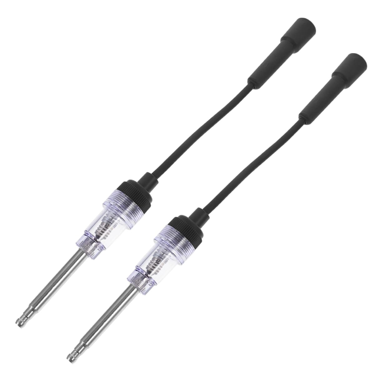 ULTECHNOVO 5 Juegos Probador De Encendido De Coche Cables De Bujía Auto Enchufar Probador Eléctrico Probador De Encendido Del Motor Probador De Chispa En Línea Black Plástico 2 Piezas X 5