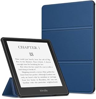 Fintie Etui do 6,8" Kindle Paperwhite (11. Generation - 2021) i Kindle Paperwhite Signature Edition - ultra cienki super lekki stojak pokrowiec ochronny z funkcją automatycznego uśpienia / wosku (Ciemnoniebieski)