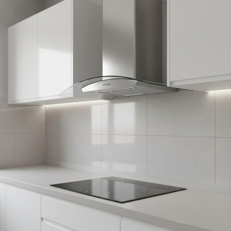 BELDEKO Hotte Murale 90 cm Inox 559 m3/h Évac/Recyclage - Marque Française