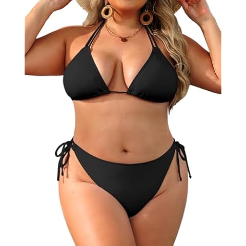 Daci Plus Size Triangle Bikini Set Cover
