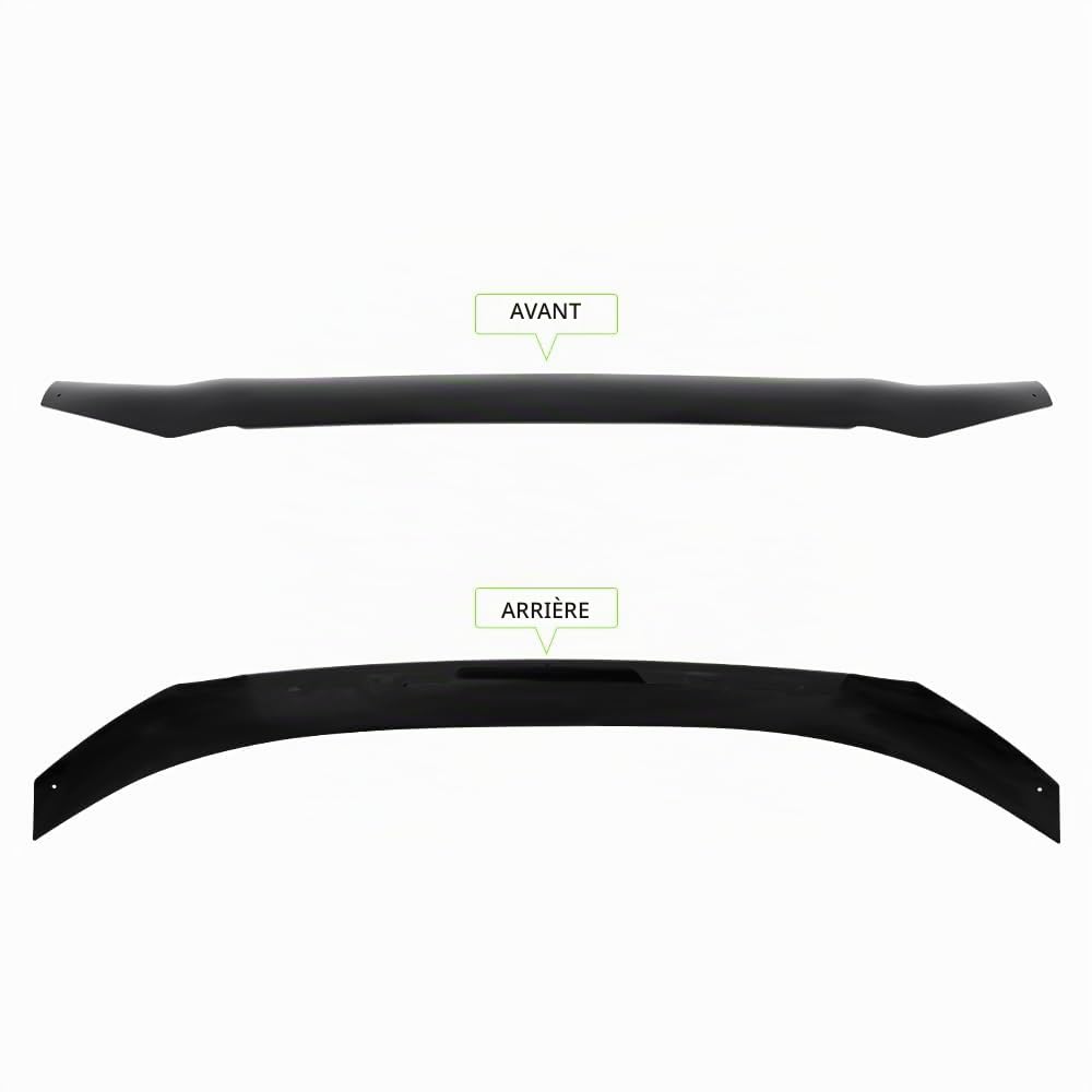 Protection de capot pour Toyota Hilux 2005-2011 Life Sol Executive - Toutes les cabines - Déflecteur de capot - Accessoires pickup - Acrylique PMMA - Résistant aux UV - Résistant aux
