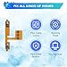 BESJMYT for Samsung Galaxy A15 5G Volume Button Flex Cable Replacement Side Volume Control Button Flexible Cable Repair Part for A15 5G SM-A156U, SM-A156U1, SM-A156U1/DS