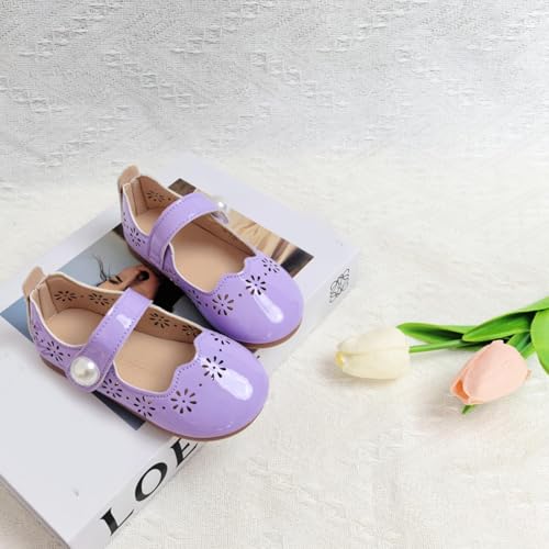IWIHMIV Girls Mary Jane Dress Shoes Comfortable Lightweight Ballerina Soft Soled Flat Shoes for Wedding Party3