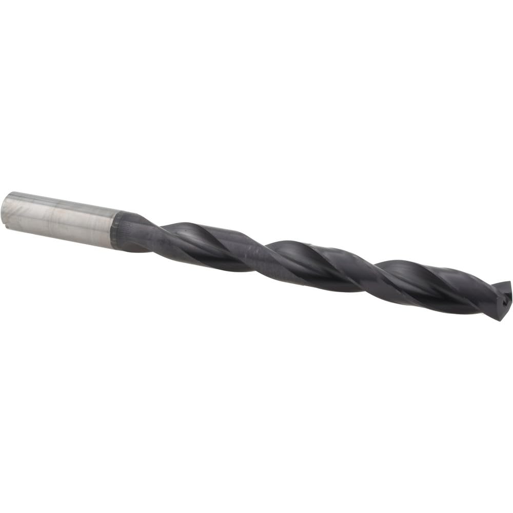 14mm 140 Carbide Taper Drill, TiAlN Coated, 133mm Flute, 182mm OAL, SU Point, Straight Shank, Through Coolant, Guhring