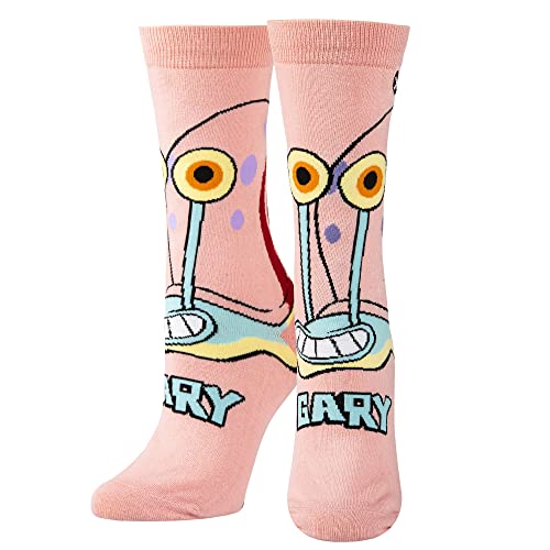 Odd Sox, Gary The Snail Nickelodeon SpongeBob Cartoon, Fun Cute Socks for Women, 5-10