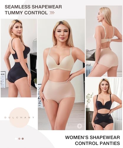 Image of Dulchany Tummy Control Shapewear Panties for Women Body Shaper Underwear Girdle Panty