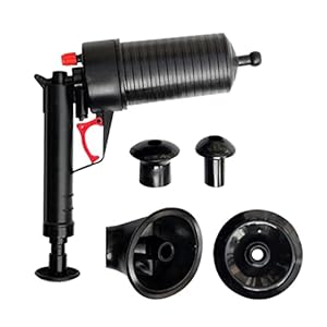 Air Power Drain Blaster Gun toilet Draag Pump Badkamer Cleaner Sink Pipe Plunger Opener (Kleur: A) zhengzilu (Color : A)