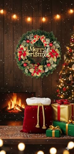 Image of Designer Christmas Wreath /Wall Hanging /Decoration for Xmas Party /Christmas Decorations for Home /Gifts /Wreath | PoPo Toys | Big