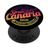 Gran Canaria Loro Islas Canarias España Arcoíris Souvenir PopSockets PopGrip Adhesivo