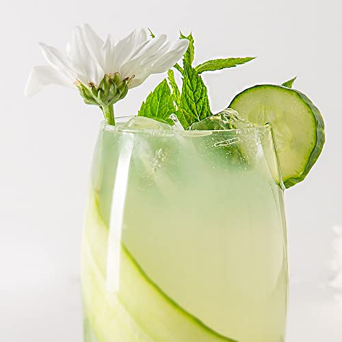 6x-510ml-Hiball-Glasses-Tondo-Range-Modern-Highball-Cocktail-Juice-Water-Tall-Drinking-Tumblers-Dishwasher-Safe-By-Argon-Tableware