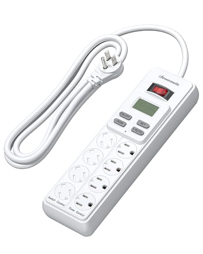 DEWENWILS 8-Outlet Power Strip with Timer (4...