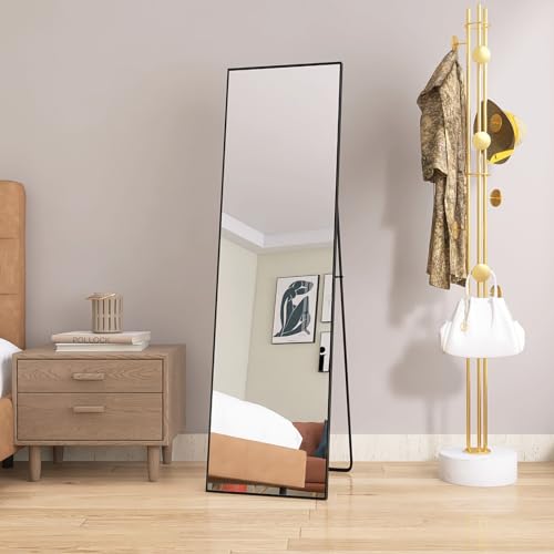 Specchio da pavimento 140 x 40 cm, robusto e moderno,