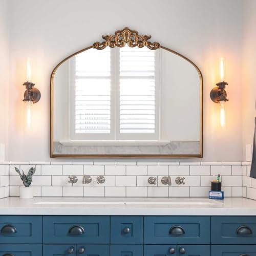 Daoyijiaju DY-FGJZ-GD-03 Gold Traditional Arched Mirror thumb #2