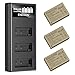 Produktbild ENEGON 3er-Pack LP-E17 1500mAh Akkus + 3-Schacht LCD Ladegerät, Kompatibel mit Canon EOS R10, R8, RP, R50, R100, EOS 200D, 250D, 77D, 750D, 760D, 800D, 8000D, M3, M5, M6, Rebel SL2, T6i, T6s, T7i